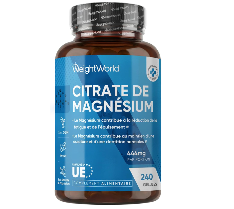 Boîte de gélules de citrate de magnésium